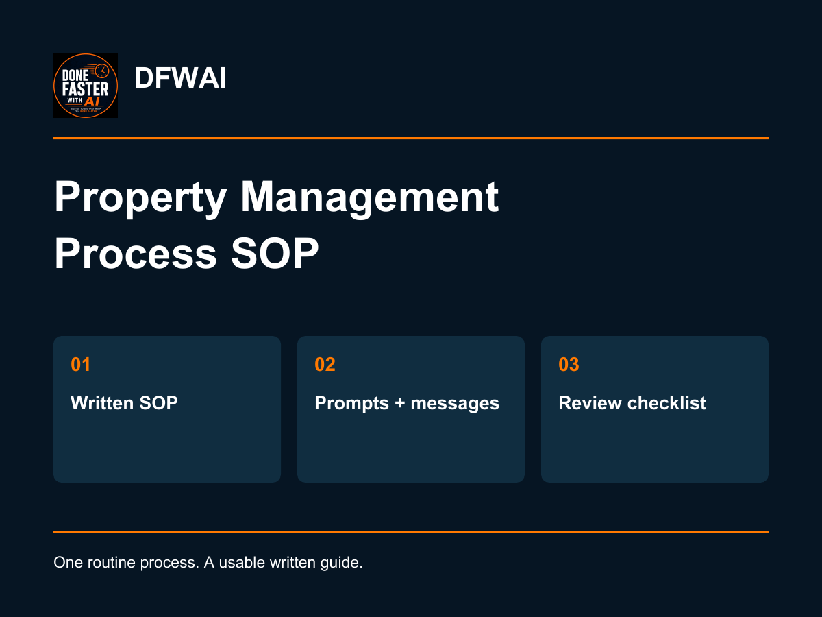 Property Management Process SOP