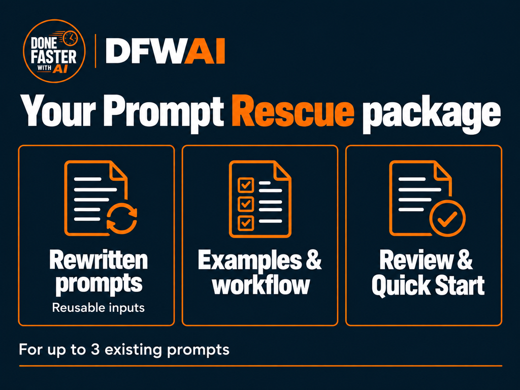 AI Prompt & Workflow Rescue