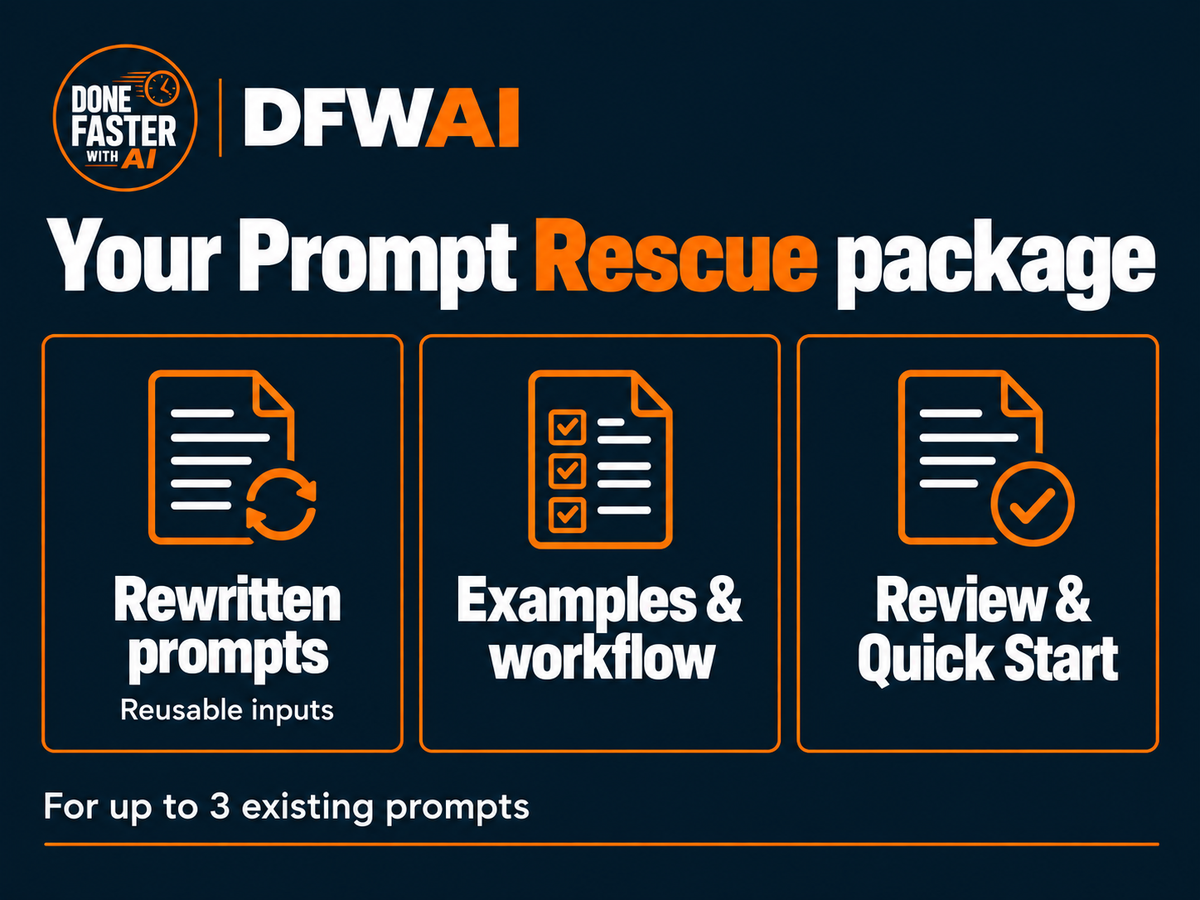 AI Prompt & Workflow Rescue