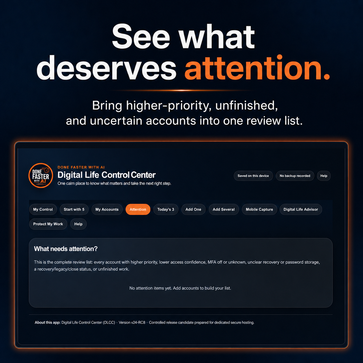 Digital Life Control Center — Personal Digital Organization System