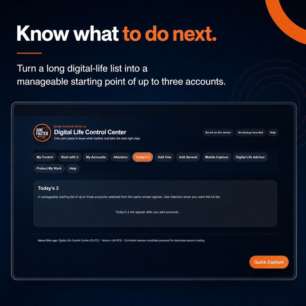 Digital Life Control Center — Personal Digital Organization System
